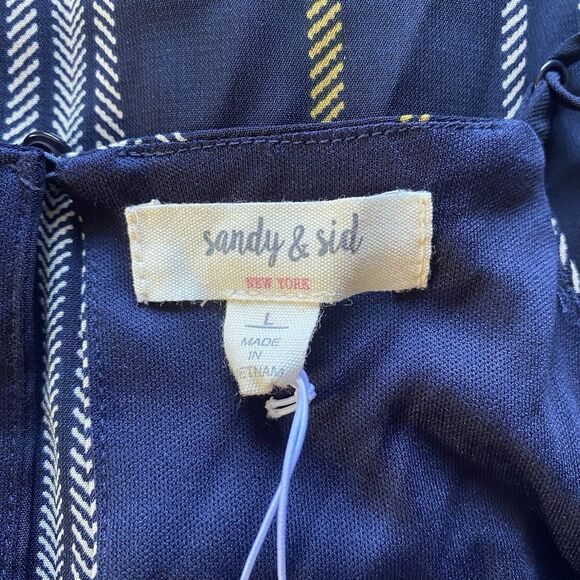 NWT Sandy & Sid Mini Dress. Pockets! Size Large. Boho. Keyhole In Back. - Picture 11 of 12